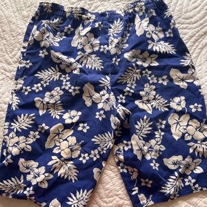 Blue Floral Men's Swim Shorts